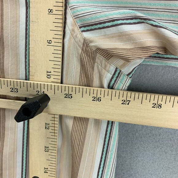 Vintage Miskeen Originals Mens Shirt 4X Button Up Urban Hip Hop Hand Painted Tan - Picture 11 of 12